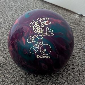 Vtg Disney Minnie Mouse Tie Dye Brunswick Cosmic Bowling Ball